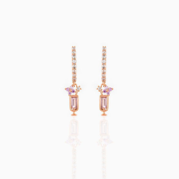 Copper Plated 18K Gold Earrings New Candy