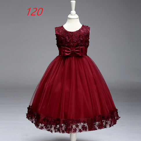 Summer Skirt Kids Girls Princess Tutu Flower Children Wedding Dress Wholesale Show Skirt