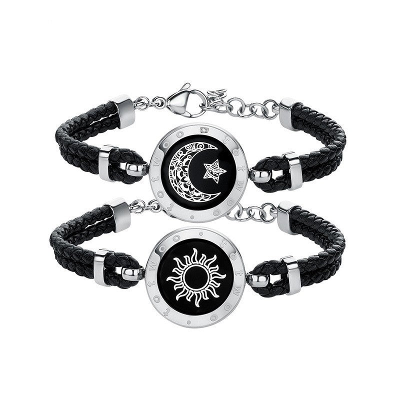 Sun-Moon Smart Sensing Couple Bracelet 07
