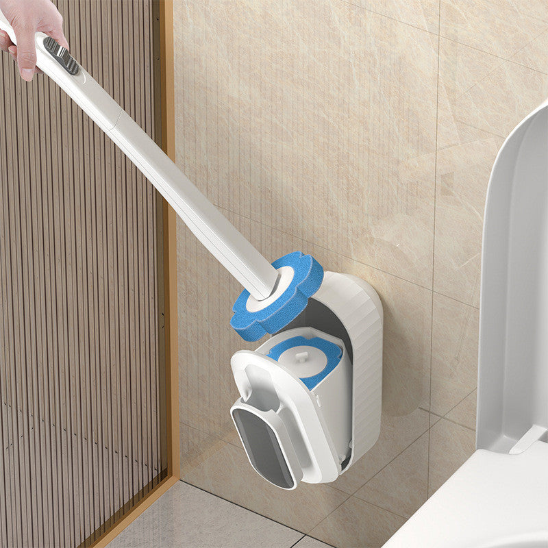 Disposable Toilet Long Handle Brush Bathroom Wall Mounted 10