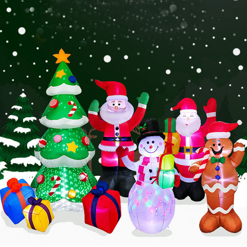 Christmas LED Lights Glowing Santa Tree Snowman 09