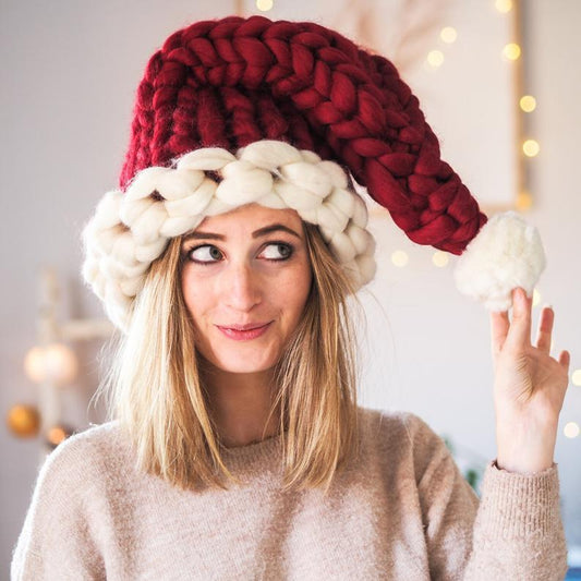 Christmas Plush Hat With Pompom 01
