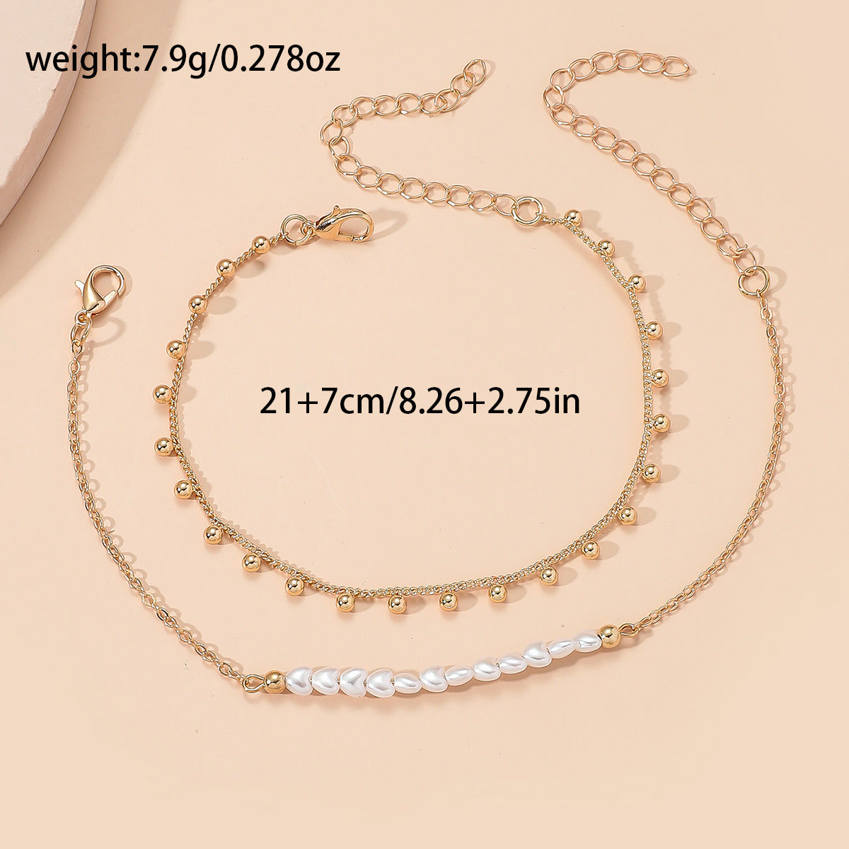 Handmade Beaded Love Pearl Round Beads Women's 05