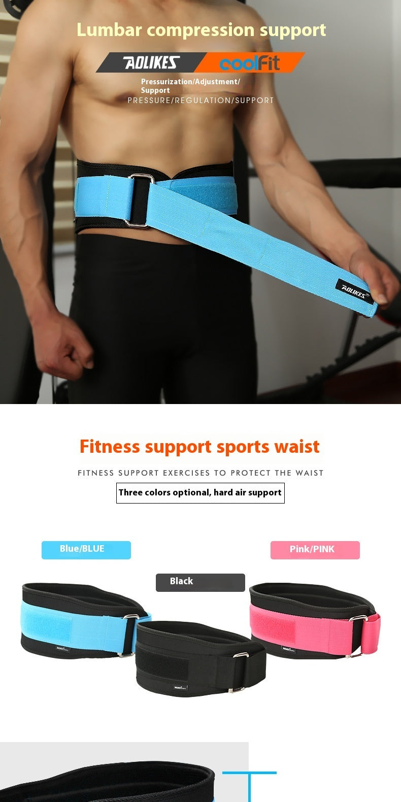 Squat Belt Weight Lifting Bodybuilding Fitness Training Sports Protection Pressure