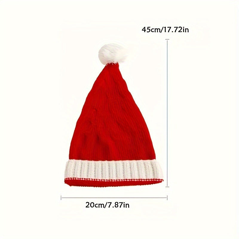 Christmas Hat With Fur Ball 06