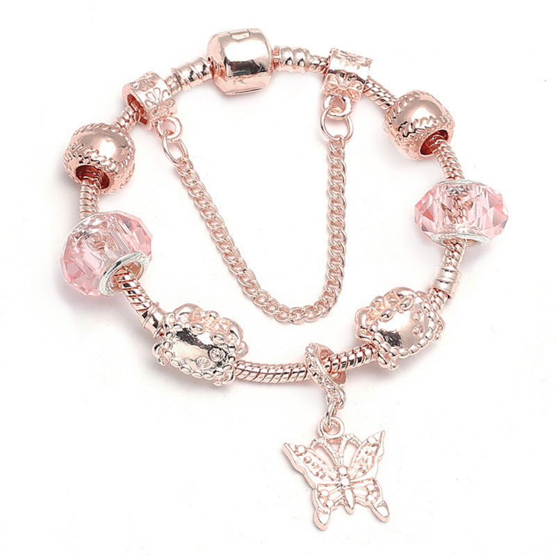 Geometric Rose Gold Bracelet Women 06