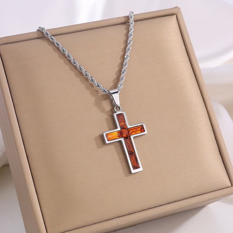 Diamond Cross Necklace 11