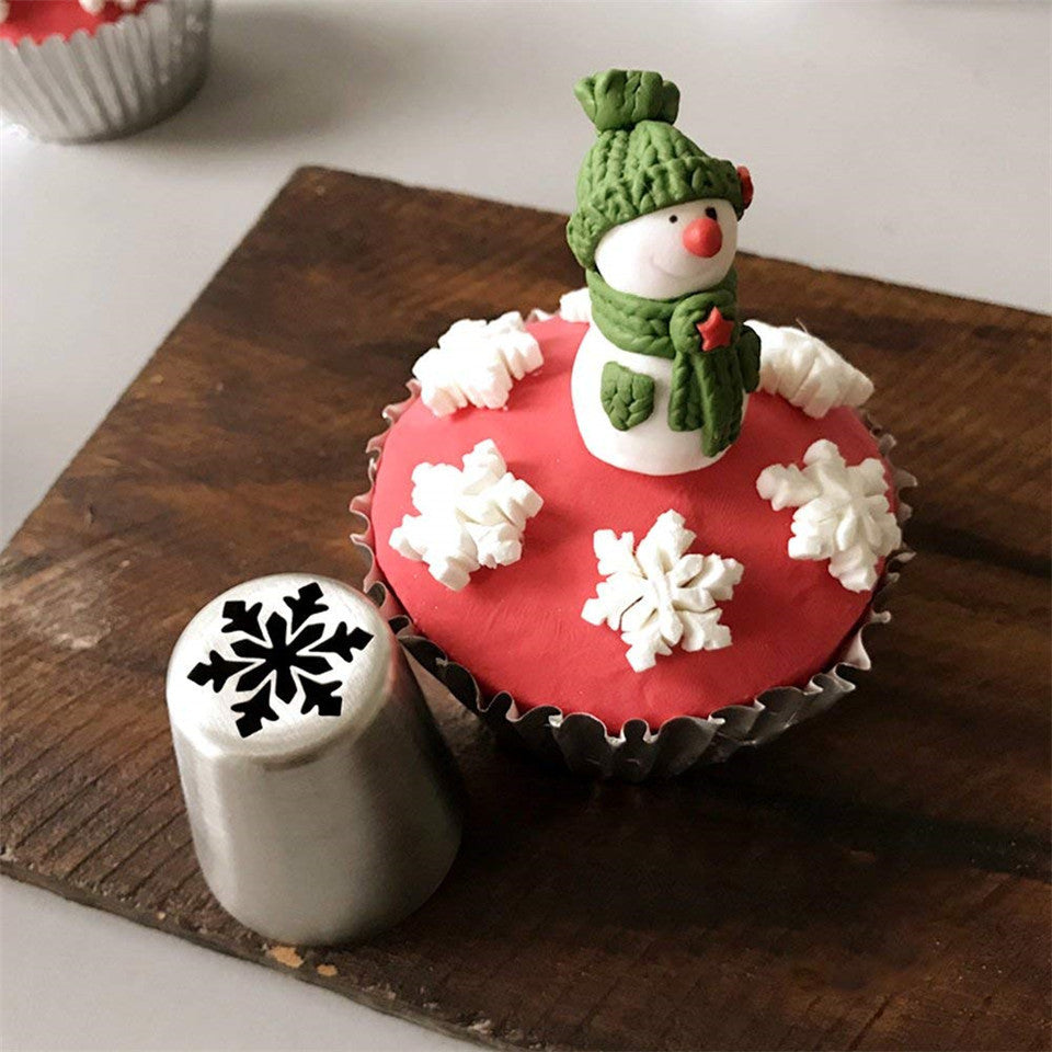 Snowflake Cream Decorating Mouth Is More Fancy Christmas Kitchen Tools